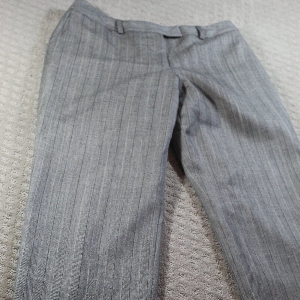 Harve Bernard Size 12 Black and White Wool Trousers